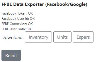 FFBE Data Exporter (Sync) Fixed for Facebook! : .